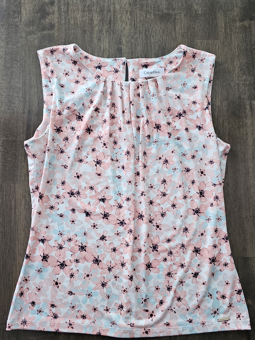 Calvin Klein Pink And Blue Floral Tank
